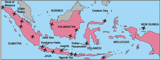 airport distribution in indonesia