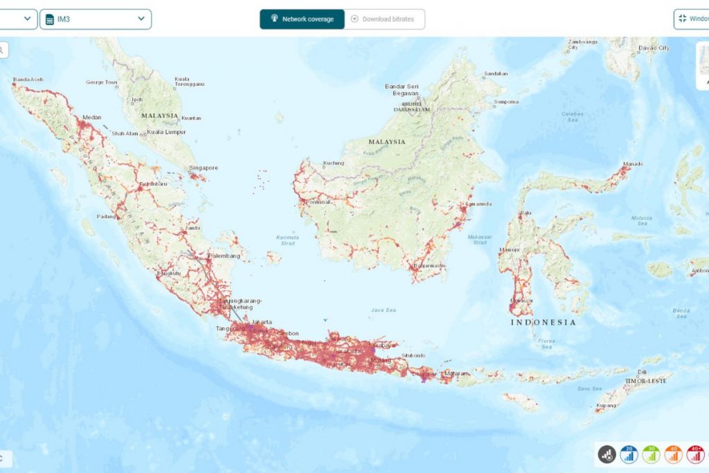 Indosat has widespread coverage across all major islands and cities in Indonesia including Jakarta, Bali, Java, Sumatra, Sulawesi, and more. It has strong coverage even in remote areas and smaller islands that are popular with tourists.