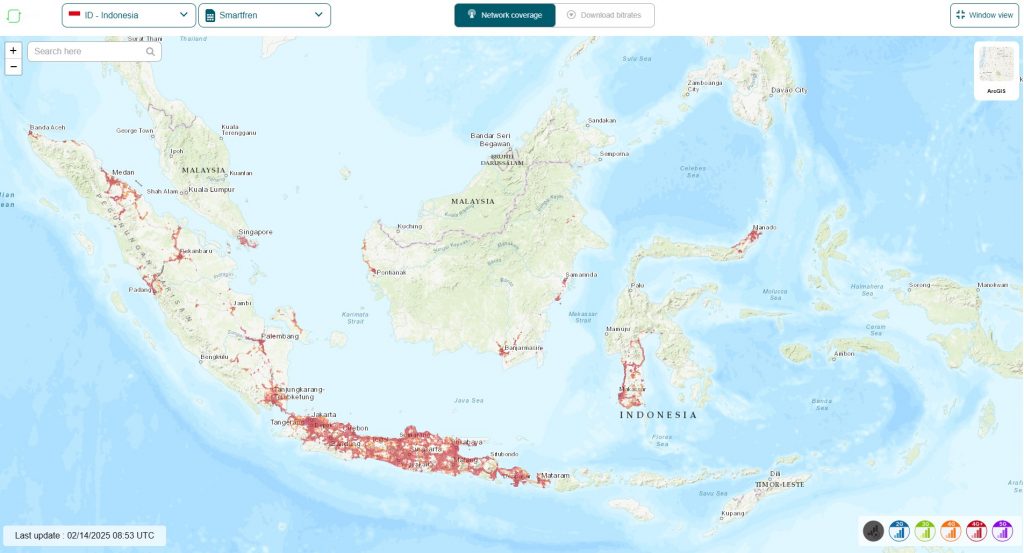 Smartfren now provides service in all major cities and towns across Indonesia's 17,000+ islands